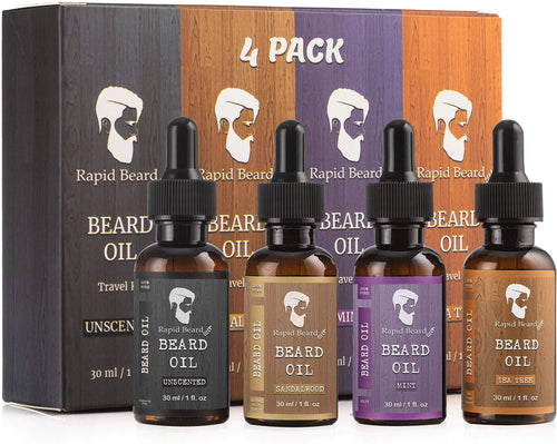 4 Pack Beard Oil